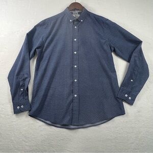 Men's Blue Button-Up Shirt by International Report size Medium